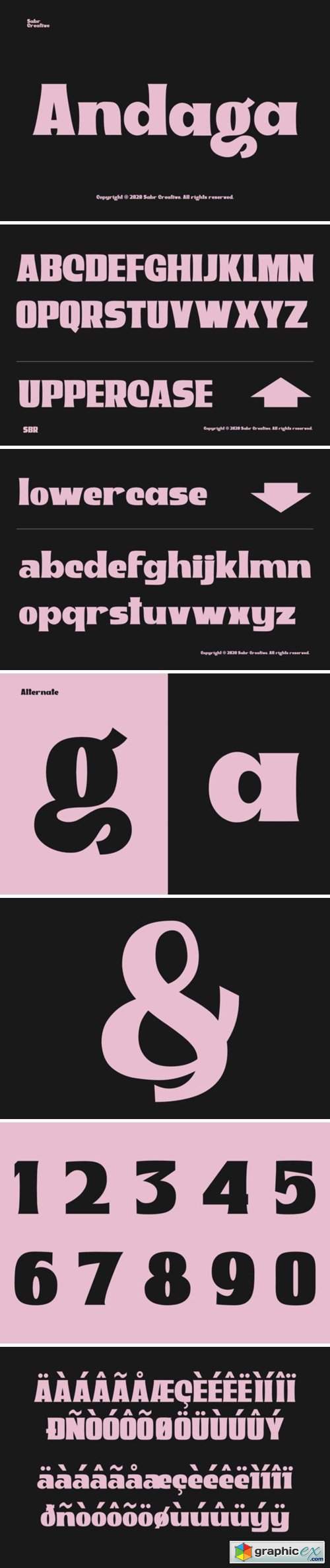 Andaga Font