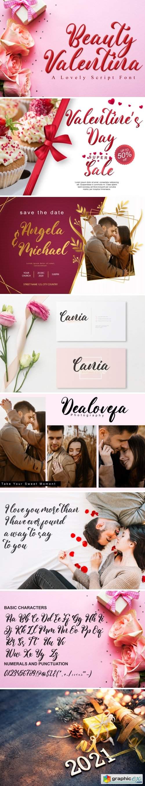  Beauty Valentina Font 