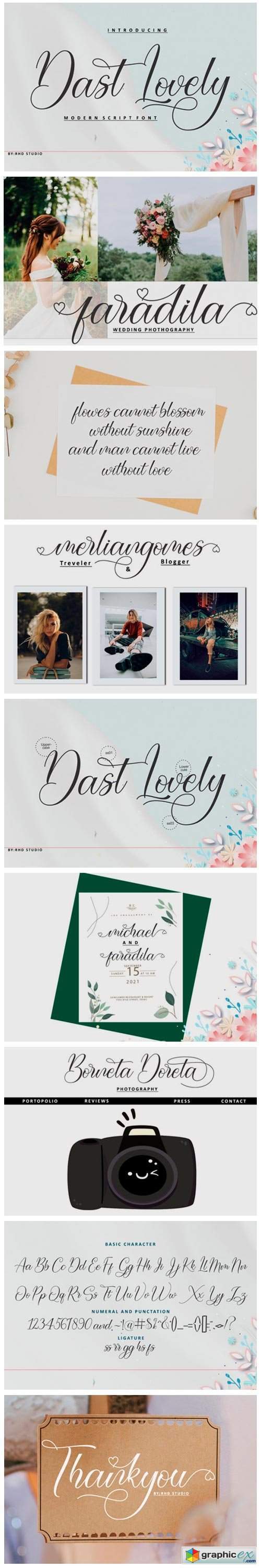 Dast Lovely Font