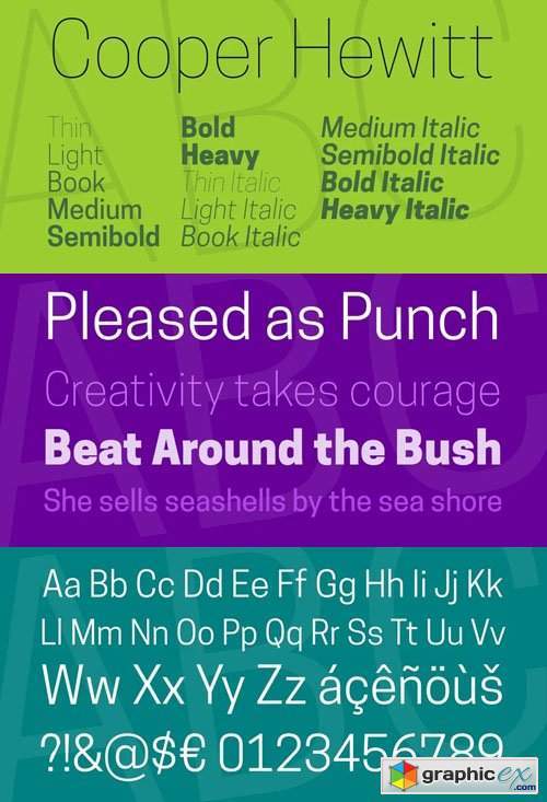 Cooper Hewitt - Sans Serif Font Family [14-Weights]