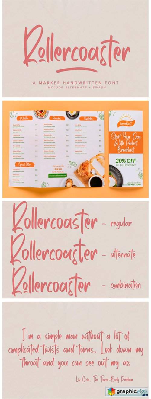  Rollercoaster Font 