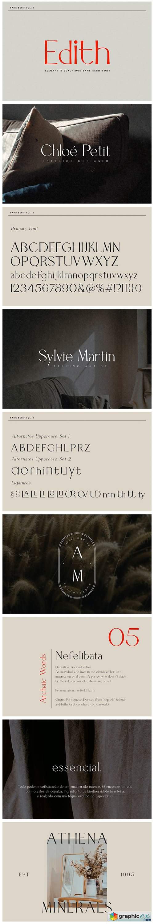  Edith | Sans Serif Font 