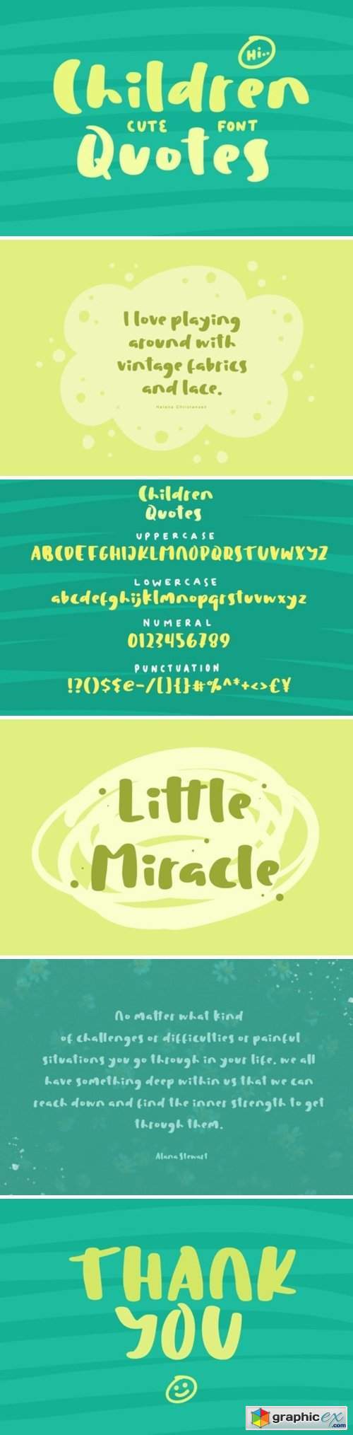 Children Quotes Font