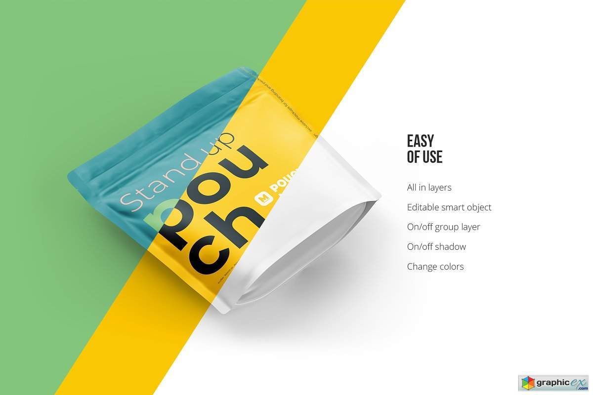 Download Stand-up Pouch Mockup (square) » Free Download Vector Stock Image Photoshop Icon