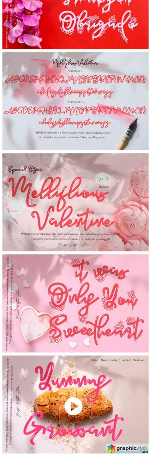 Mellifluous Valentine Font