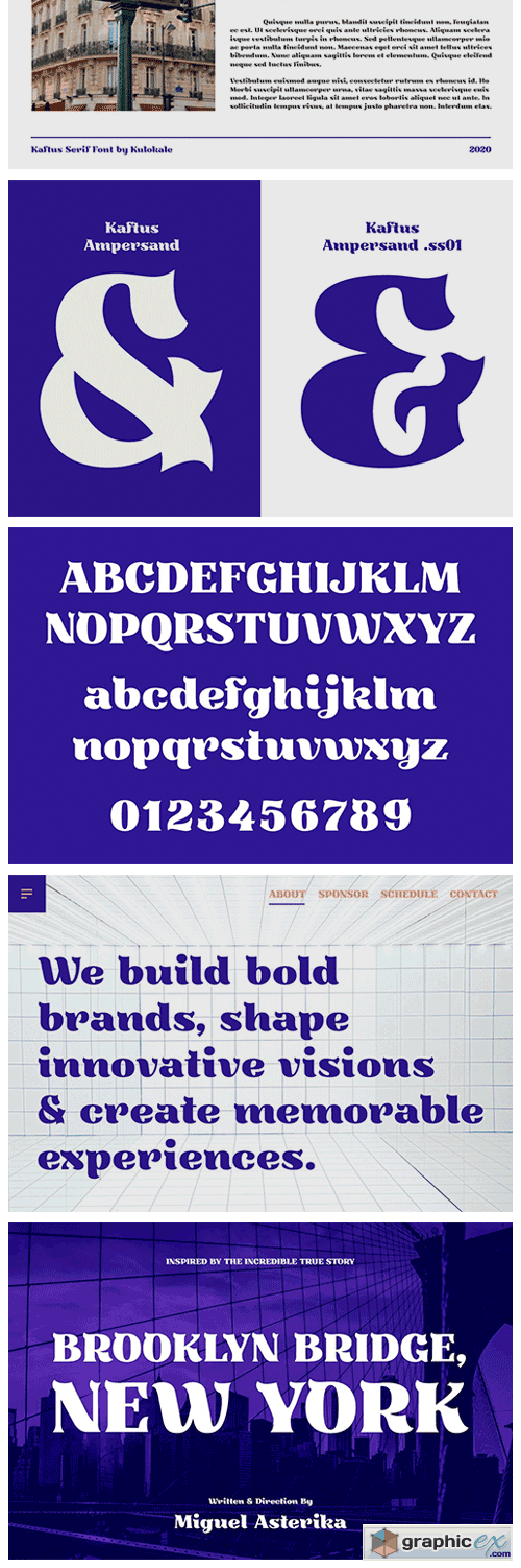 Kaftus Display Serif Font 