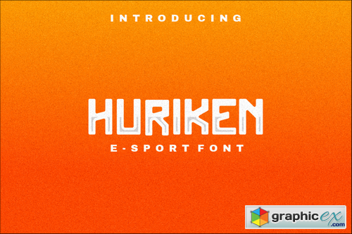  Huriken E-Sport Font 
