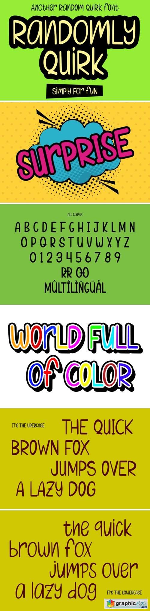  Randomly Quirk Font 