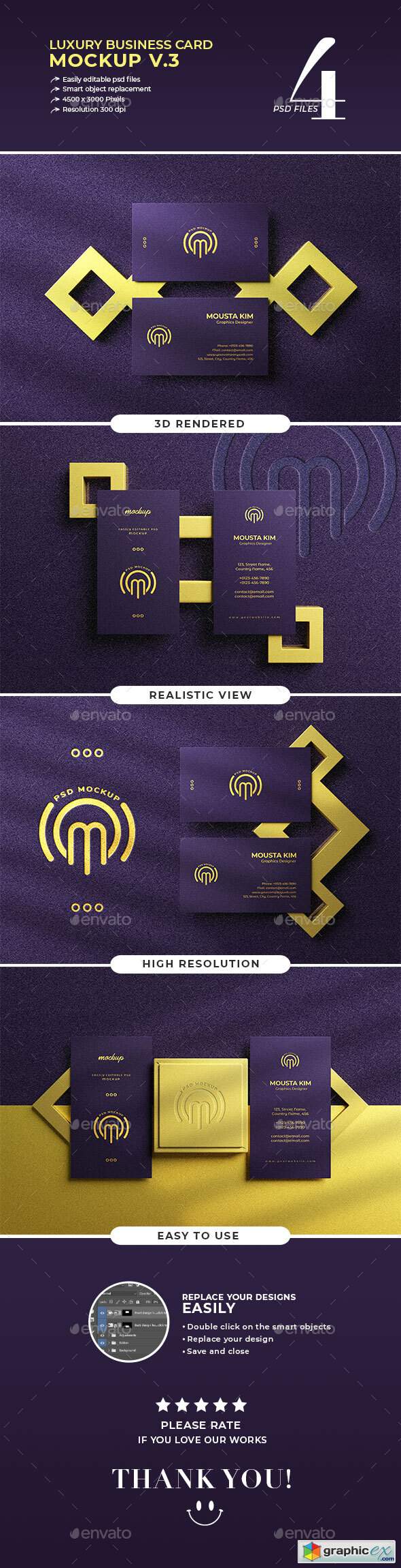 Download Luxury Business Card Mockup V 3 Free Download Vector Stock Image Photoshop Icon