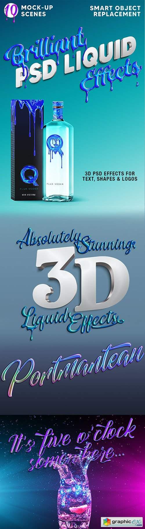 Brilliant 3D Liquid Effects 