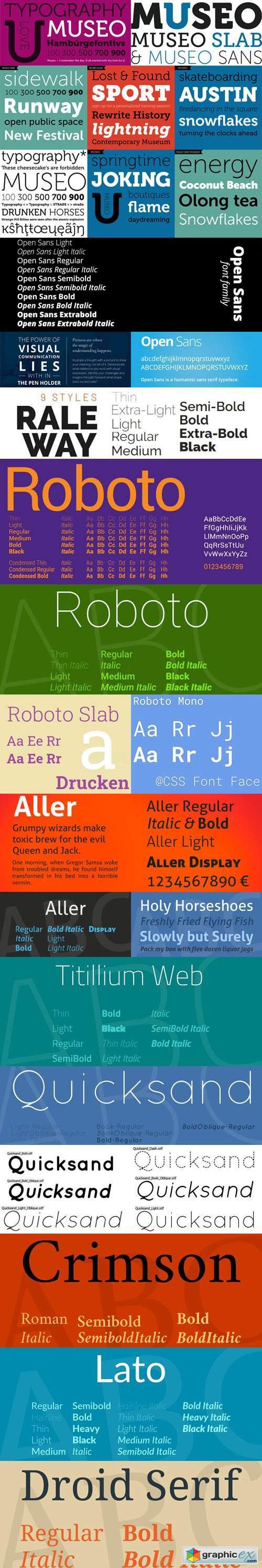 Top 10 Fonts Collection + Webfonts