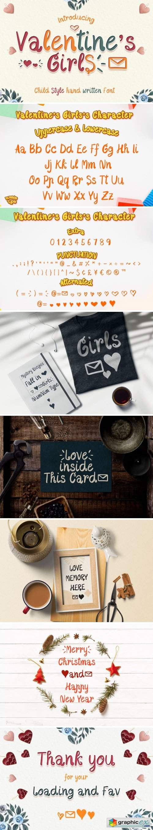  Valentine's Girls Font 