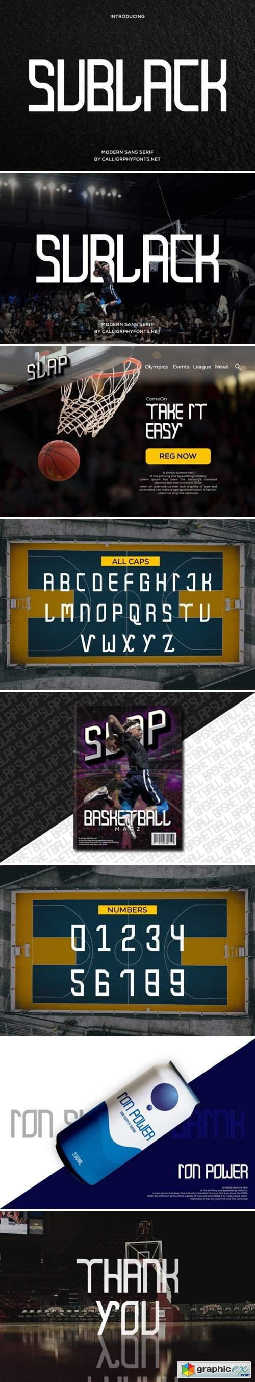 Sublack Font