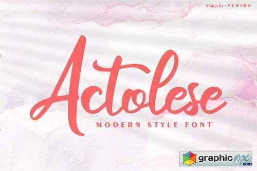  Actolese Modern Style Font 