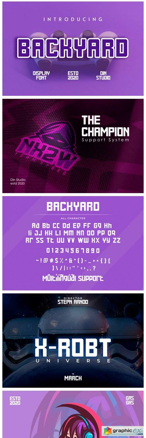  Backyard Font 