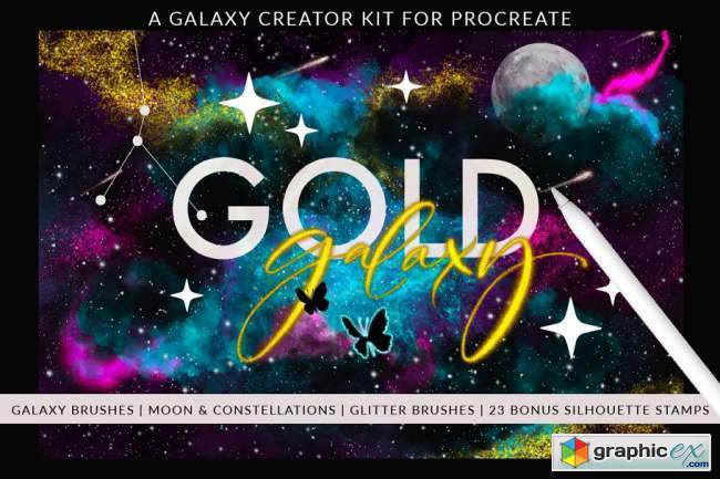 Galaxy Creator Kit for Procreate
