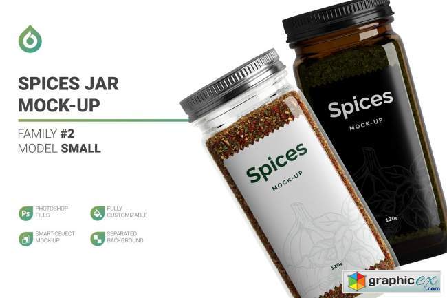 Download Spices Jar Mockup 5468199 » Free Download Vector Stock Image Photoshop Icon