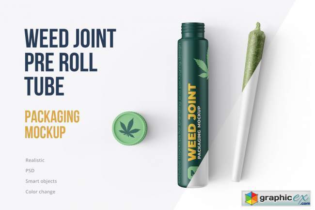 Weed Joint Pre-Roll Tubes 4 PSD 