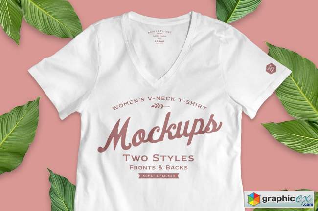 Realistic Blank T-shirt Mockups