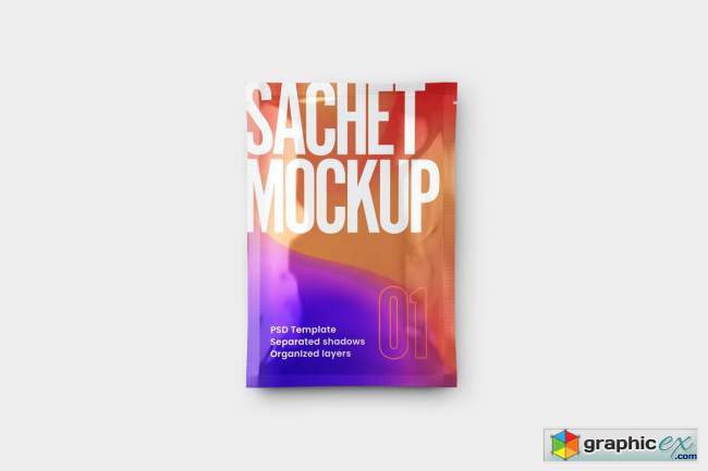  Sachet Mockup Set 