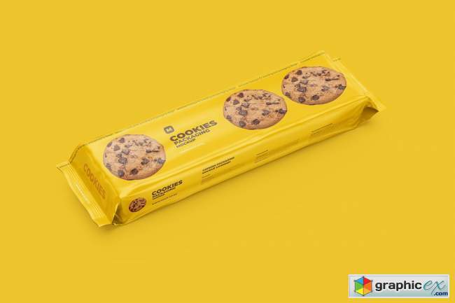 Long Flow Pack / Cookies Mockup 