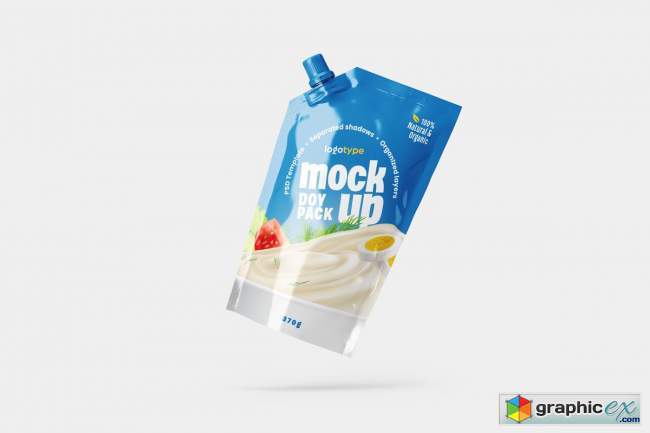 Doypack Packaging Mockup Set | Pouch 