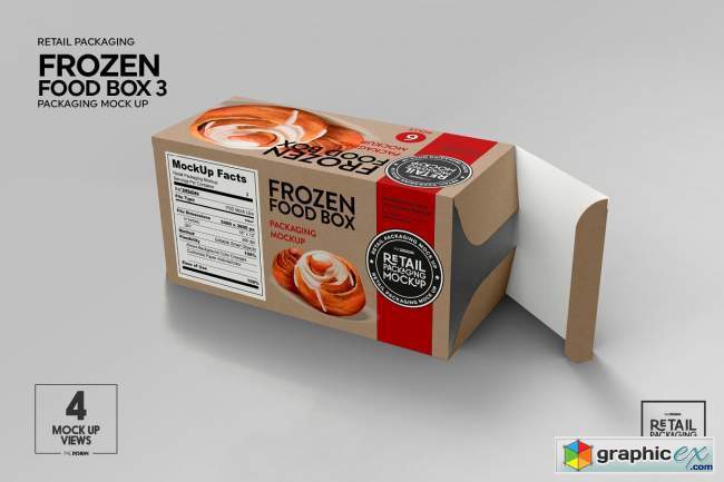 Retail Frozen Food Packaging3 Mockup