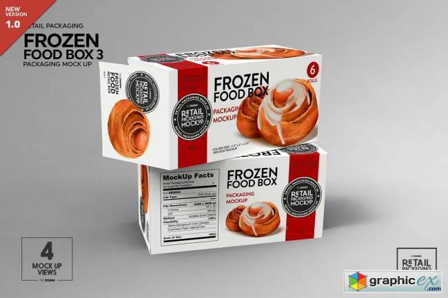 Retail Frozen Food Packaging3 Mockup