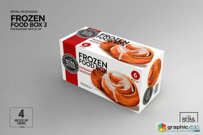 Retail Frozen Food Packaging3 Mockup