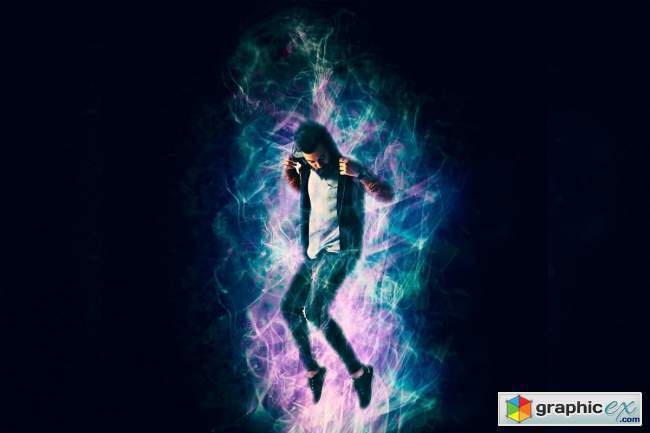 Color Smoke Effect Photoshop Action