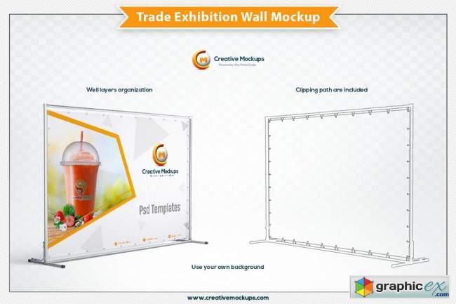 Trade Exhibition Wall Mockup 