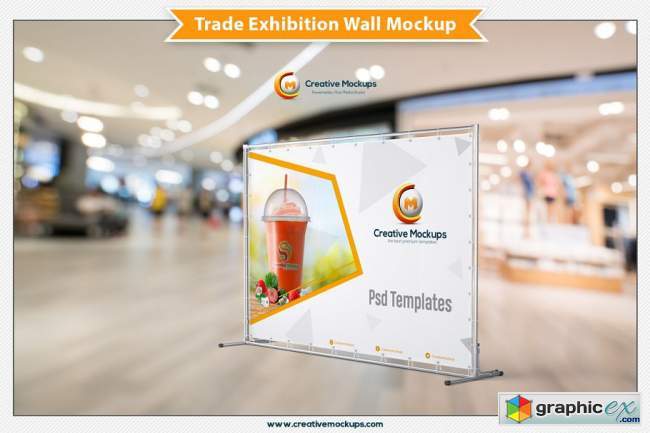 Trade Exhibition Wall Mockup 