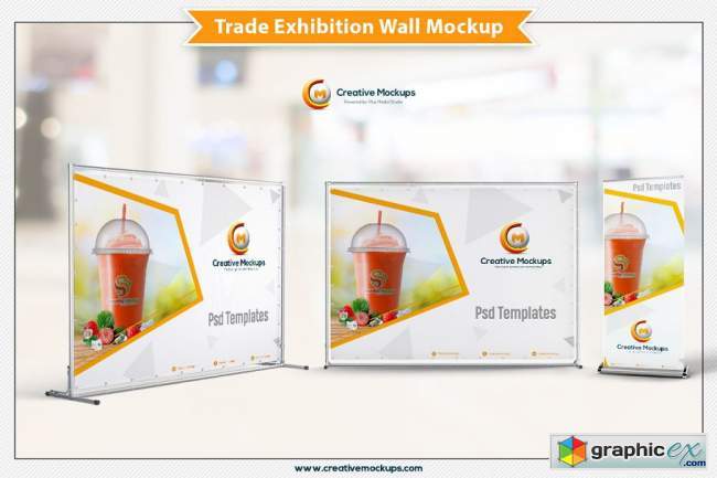 Trade Exhibition Wall Mockup 