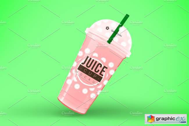 Juice Cups Mockup