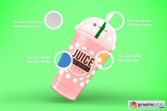 Juice Cups Mockup