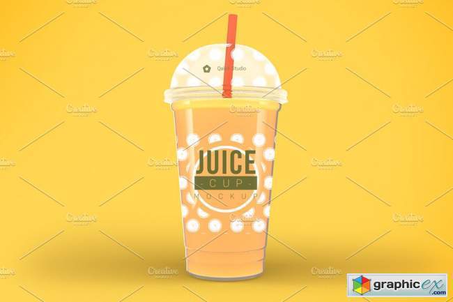 Juice Cups Mockup