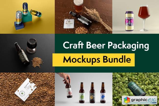 Craft Beer Packaging Mockups 