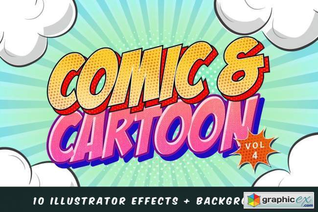 Comic and Cartoon Text Effects Vol.4