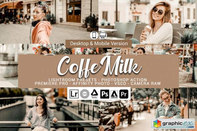 Coffe Milk Presets,Photoshop actions