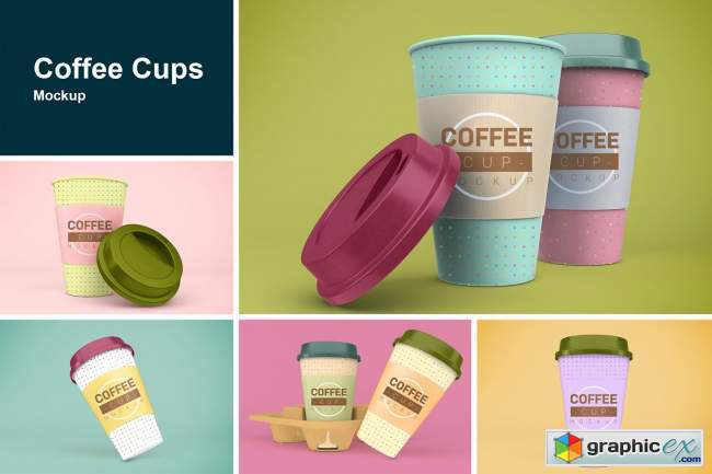  Coffee Cups Mockup 5806135