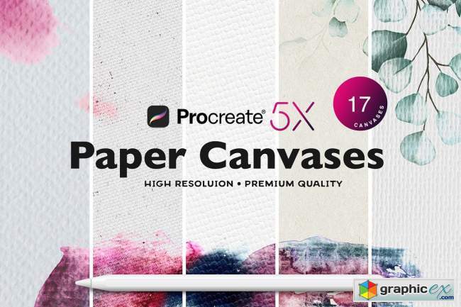 Procreate Paper Texture Canvases