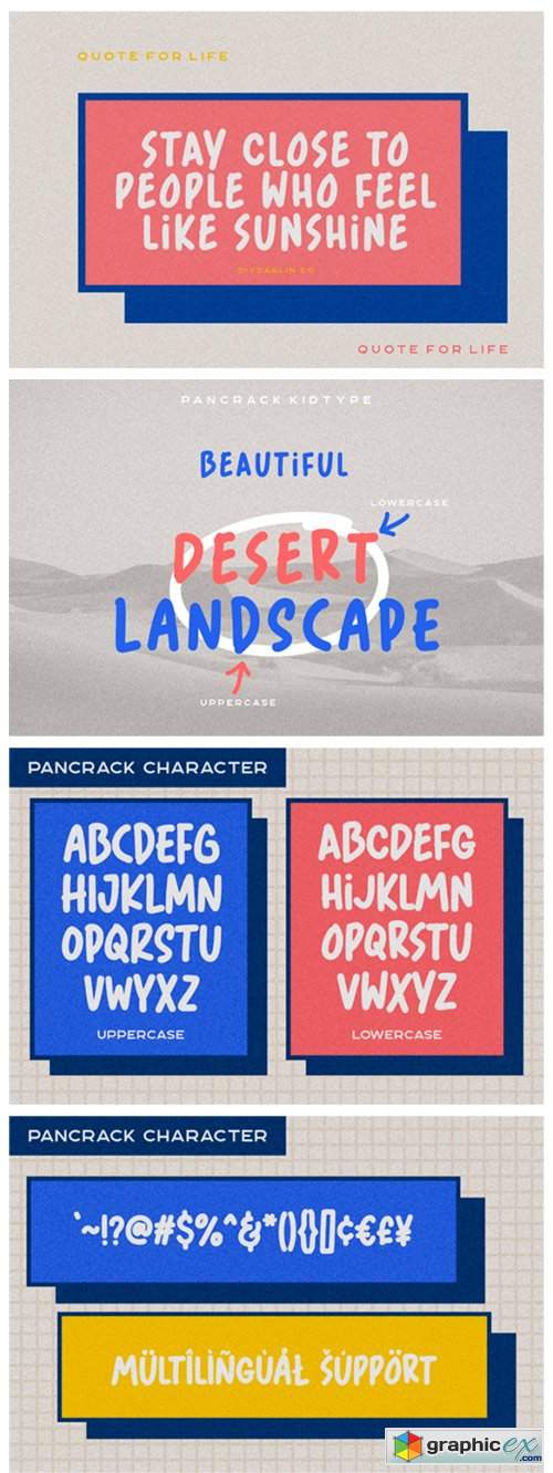  Pancrack Kidtype Font 