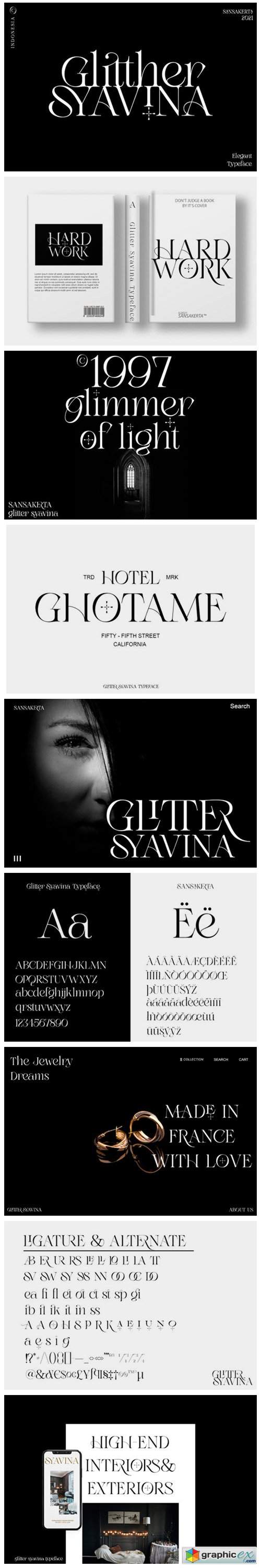  Glitther Syavina Font 
