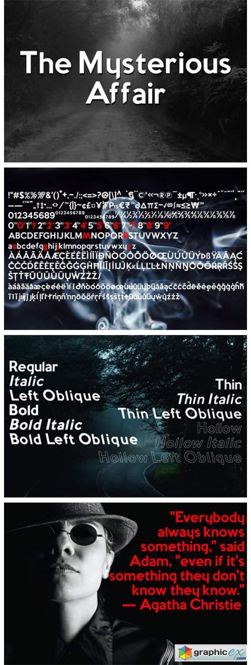 The Mysterious Affair Font