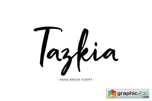  Tazkia - Handwritten Brush Font 