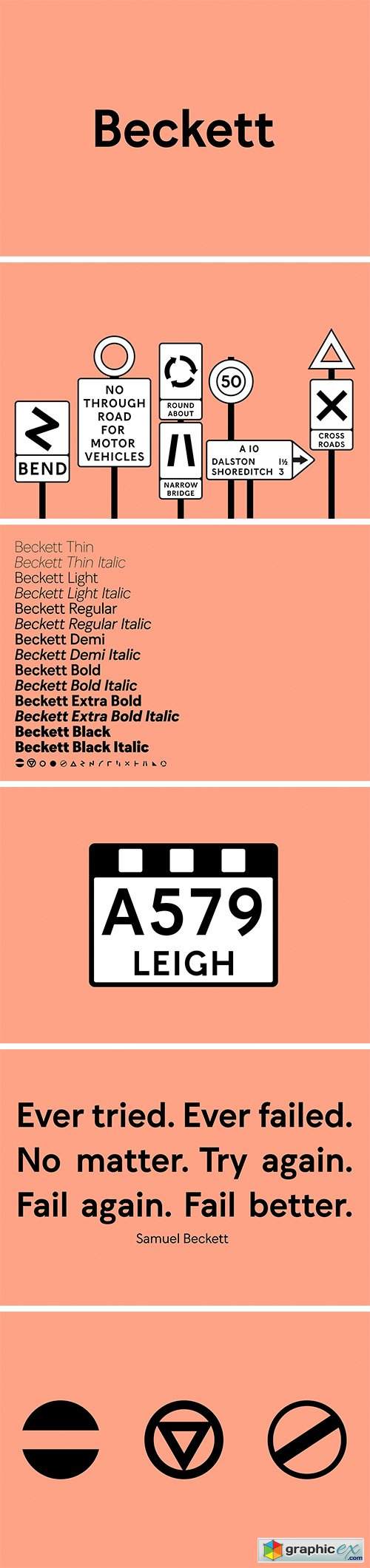  F37 Beckett Font Family 