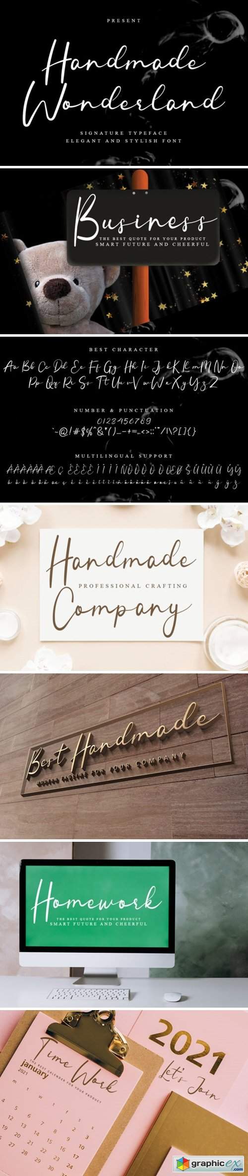  Handmade Wonderland Font 
