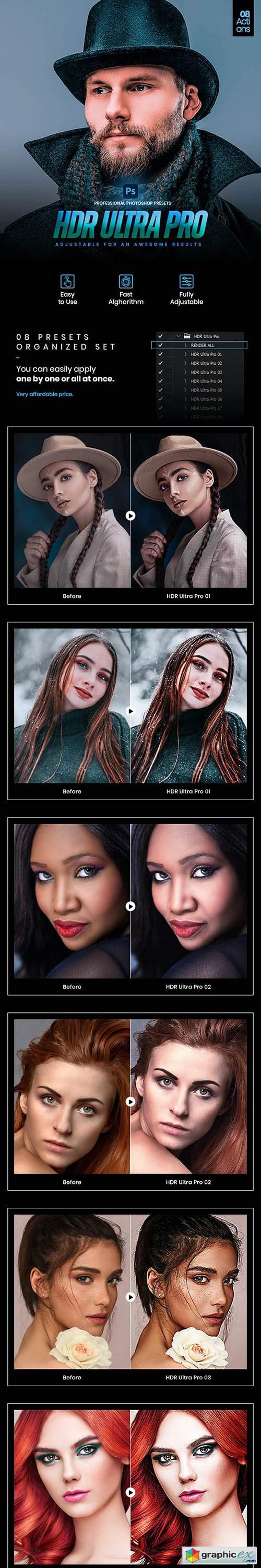 08 HDR Ultra Pro Photoshop Actions