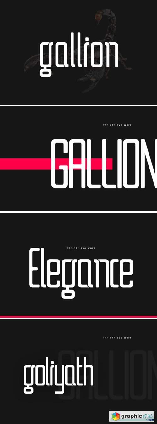  Gallion Font 