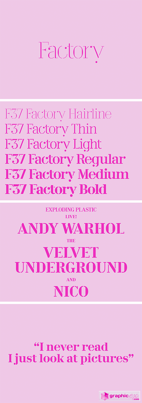  F37 Factory Font Family 
